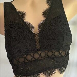 Victoria's Secret Dream Angels Black Lace Bralette #553